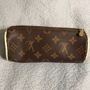 Woman’s Vintage Monogram Brown Pouch